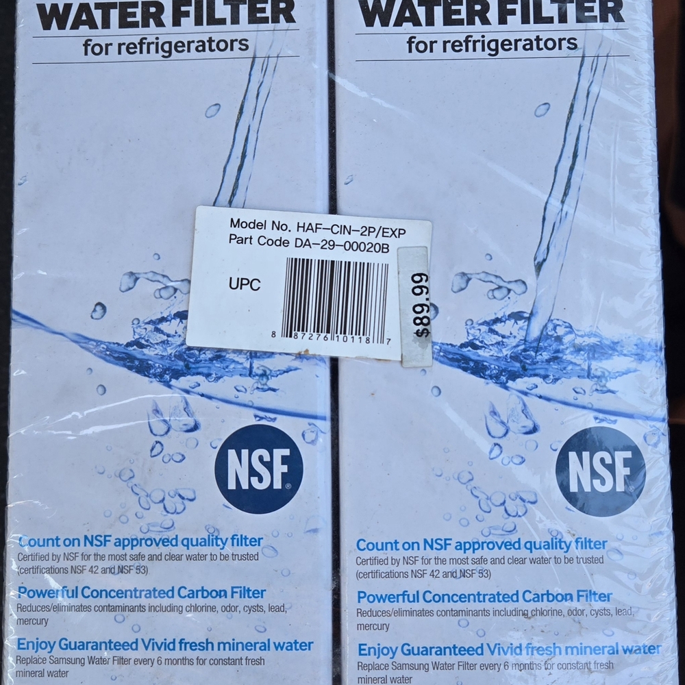 Samsung water filter, model DA29-00020B-1 (1 Pack Of 2) Sealed